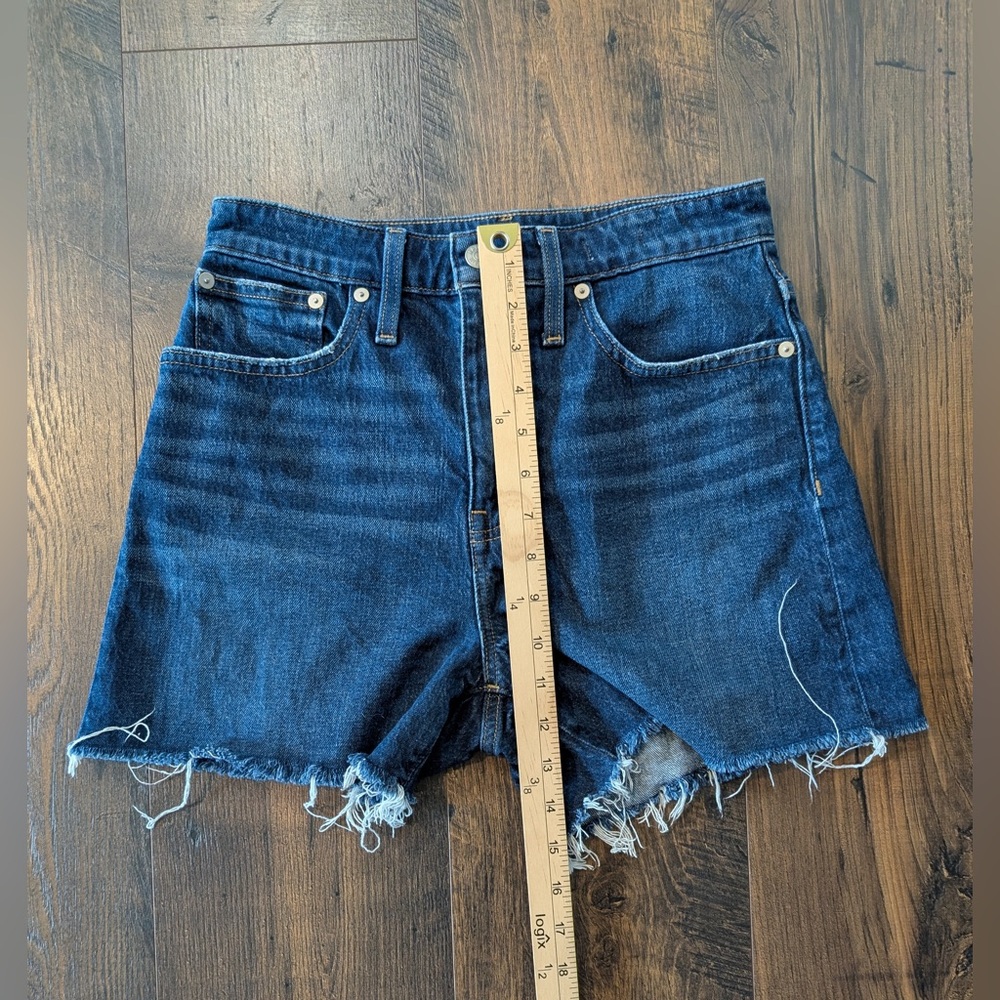 Madewell Curvy High-Rise Denim Shorts Canterdale Wash Size 27 - Picture 11 of 12